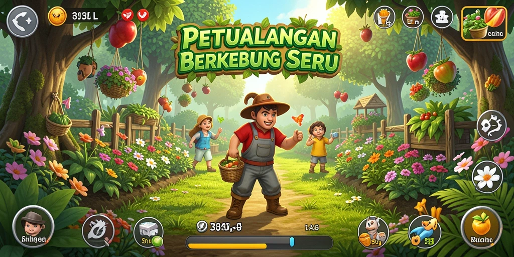 Tampilan gameplay menarik dari 33L yang menampilkan aktivitas berkebun.
