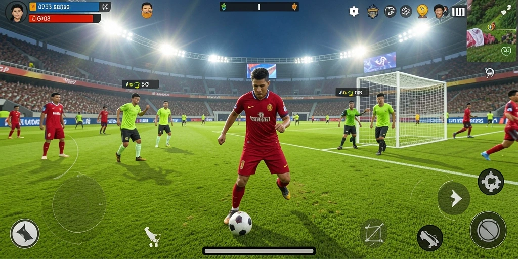 Tampilan seru gameplay API33 yang penuh aksi olahraga.