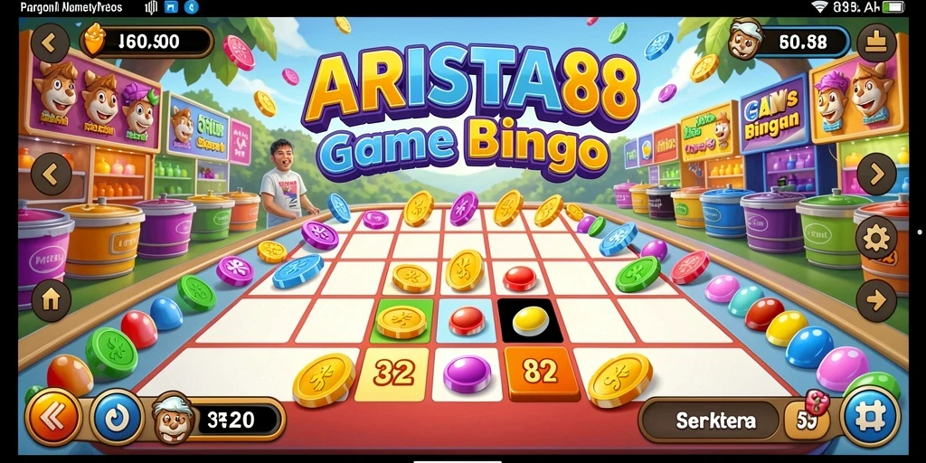 Tampilan utama ARISTA88 menampilkan keseruan permainan Bingo.