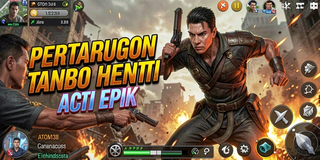 Gameplay ATOM138 yang menegangkan dan penuh aksi.