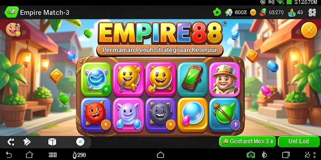 Tampilan gameplay seru dari EMPIRE88 yang menguji keterampilan mencocokkan.