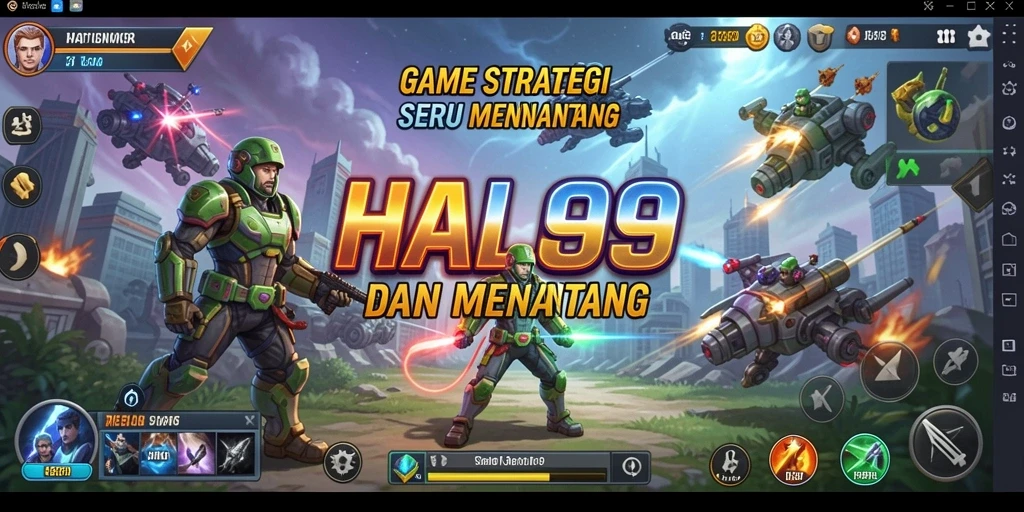 Tampilan gameplay HALO99 yang memukau dan menantang strategi.