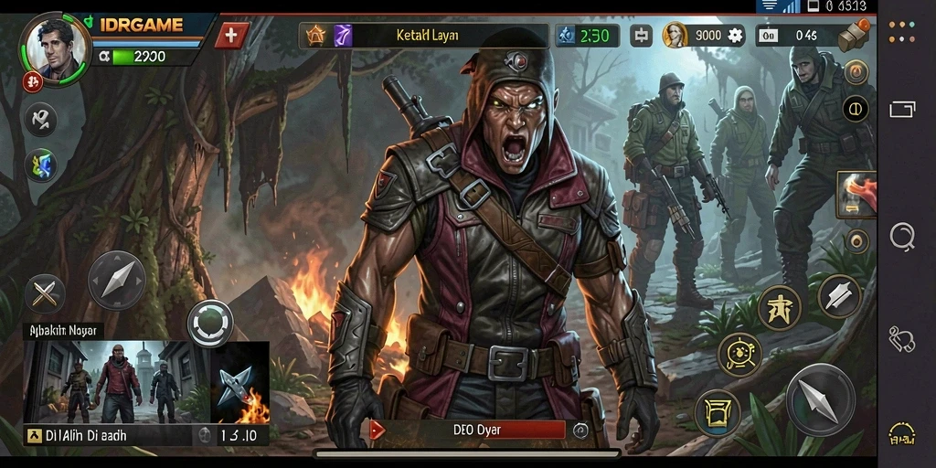Tangkapan layar menampilkan suasana mencekam dalam IDRGAME.