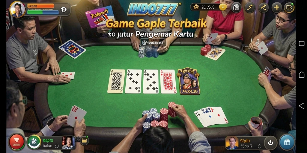 Tampilan gameplay Gaple yang seru dan interaktif.