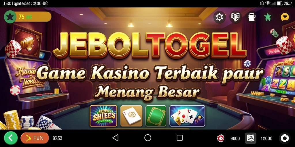 Tampilan gameplay menegangkan di aplikasi JEBOLTOGEL dengan peluang menang besar.