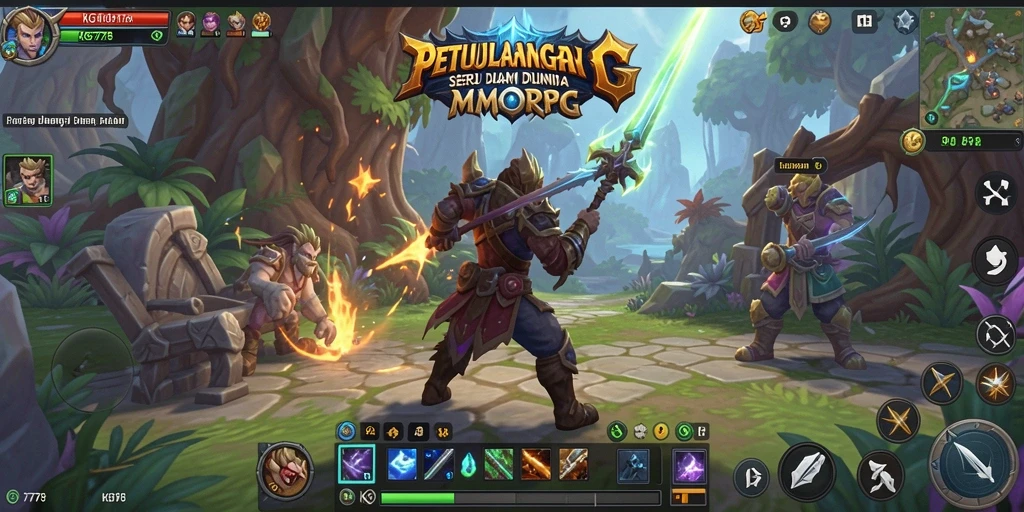 Tangkapan layar gameplay MMORPG KG778 yang menakjubkan.