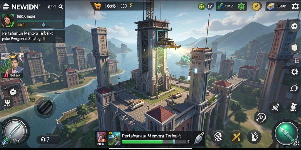 Gameplay menarik di NEWIDN dengan strategi Tower Defense.
