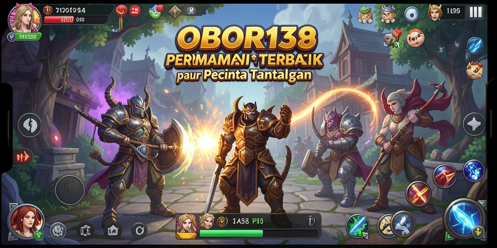 Tampilan menarik dari gameplay strategi OBOR138.