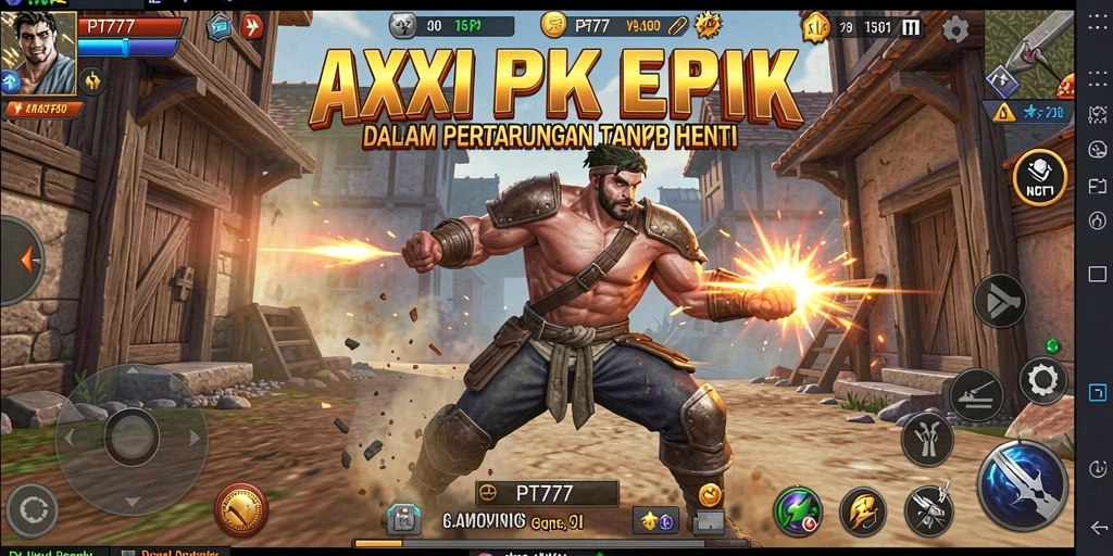 Tampilan gameplay PT777 yang menegangkan dan penuh aksi.