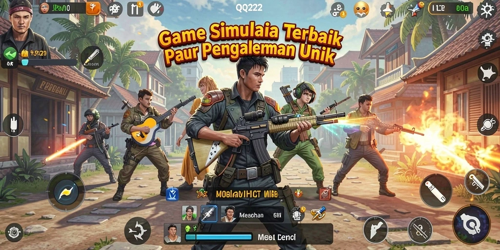 Screenshot gameplay QQ222 menampilkan pengalaman simulasi interaktif yang mendalam.