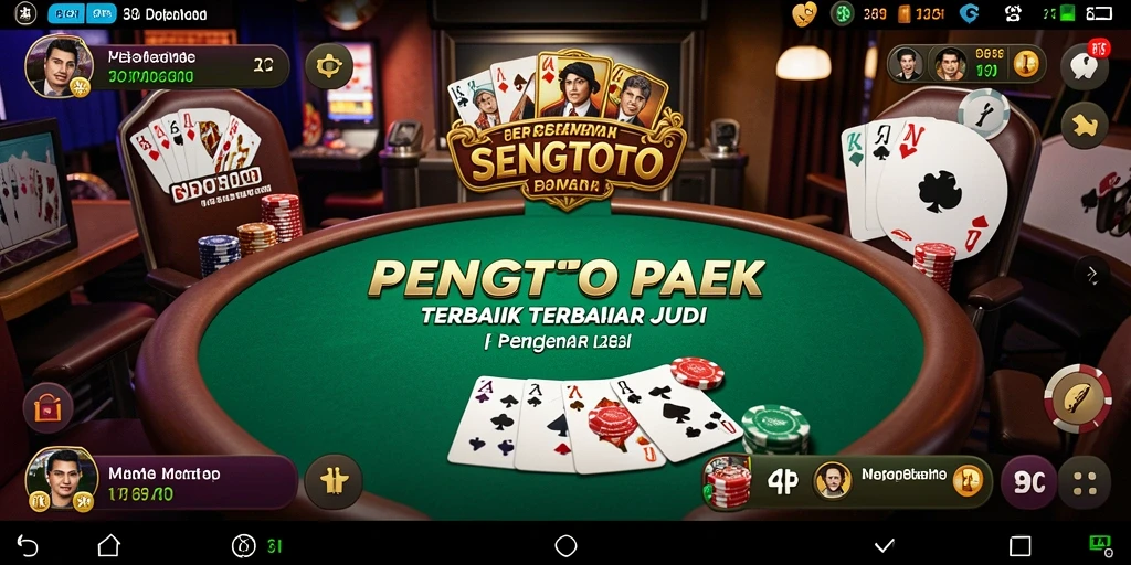 Tampilan utama SENGTOTO yang menampilkan keseruan bermain Poker.