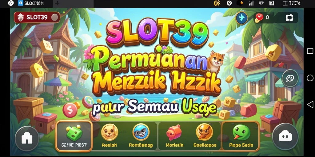 Tampilan gameplay seru di SLOT39 dengan berbagai puzzle menantang.