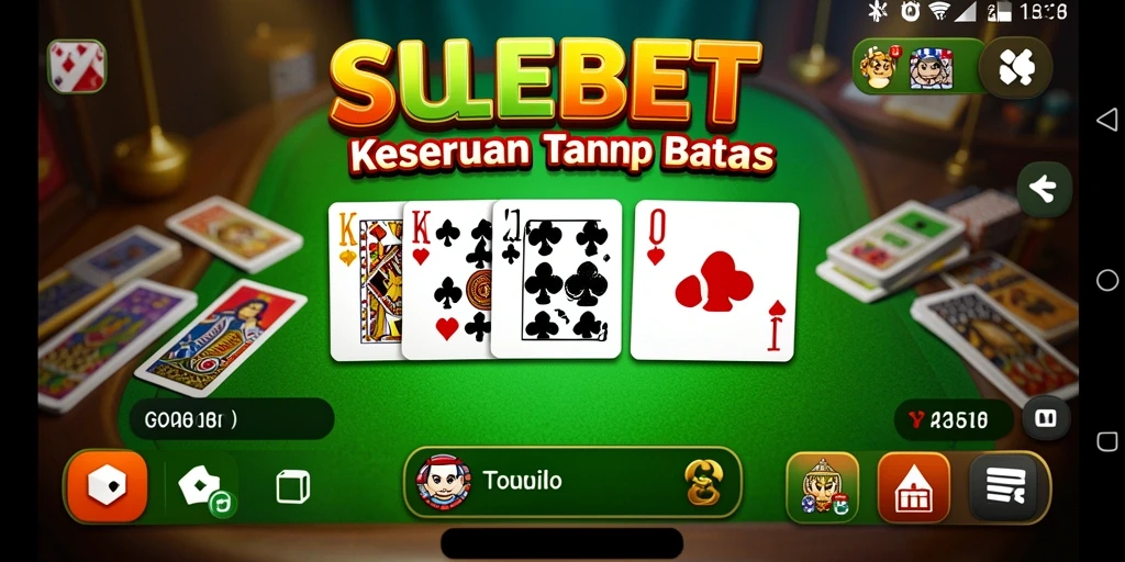 Screenshot gameplay SULEBET menampilkan serunya bermain Domino.